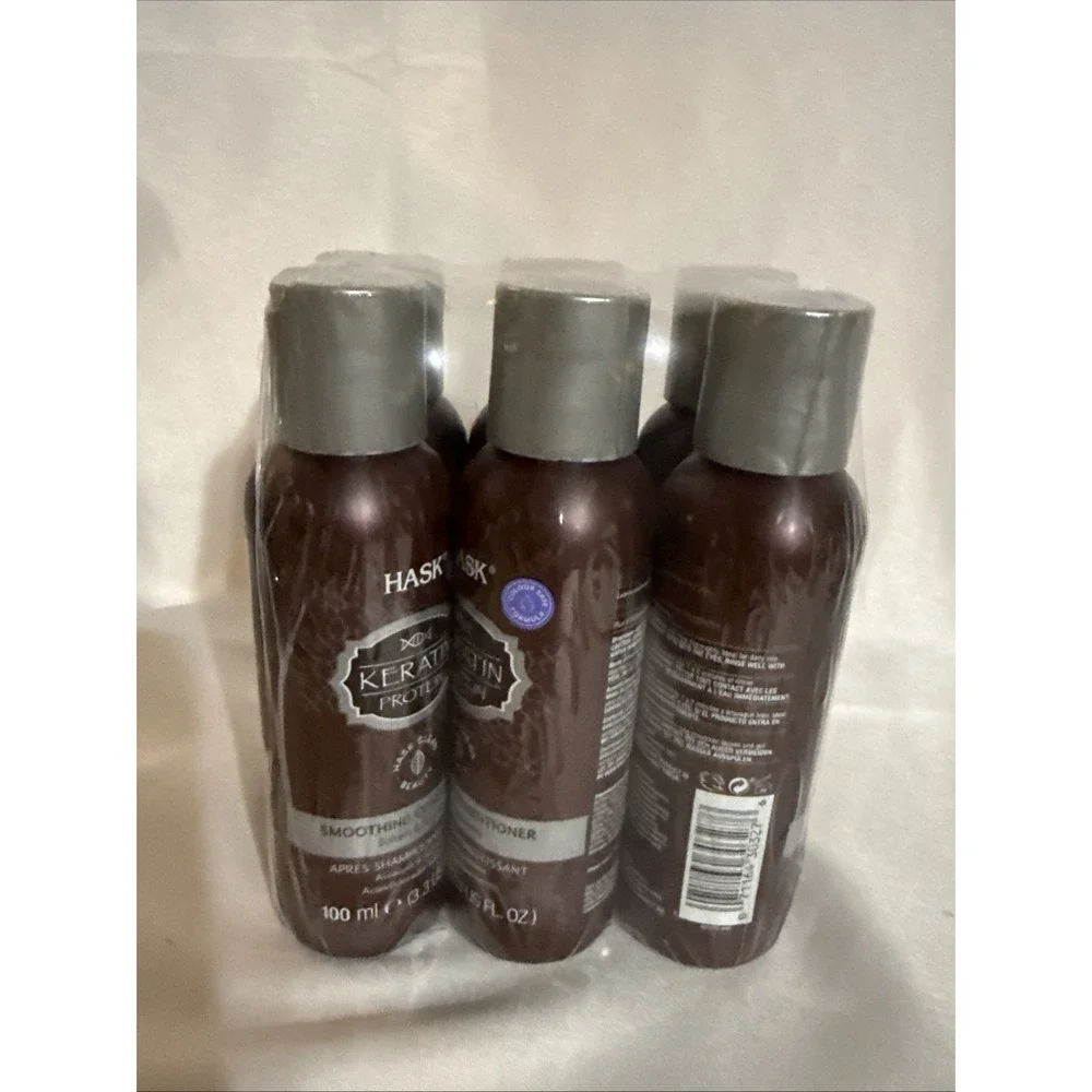 Hask Keratin Protein Smoothing Conditioner 3.3oz Travel Size Lot of 6 - Picture 3 of 7
